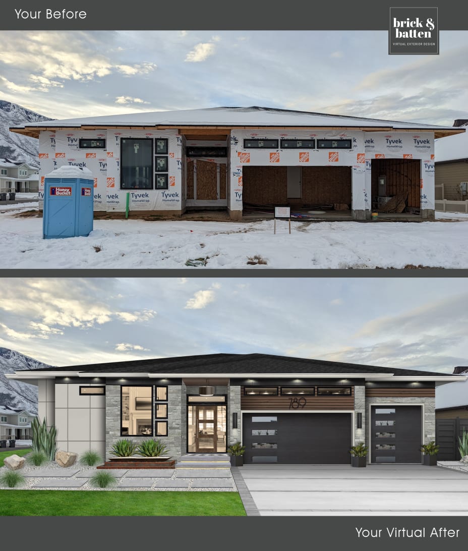 Modern home exterior